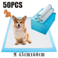 100PCS Thickened Absorbent Dog Puppy Training Pads in M 45cmx60cm 50Pcs