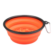 1L Travel Food Bowl Water Container in Orange