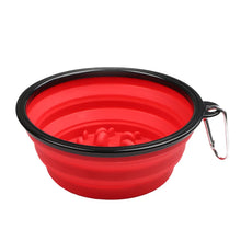 1L Travel Food Bowl Water Container in Red
