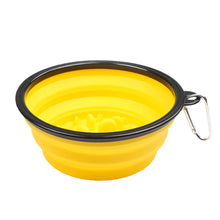 1L Travel Food Bowl Water Container in Yellow