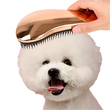 2-in-1 Dog Grooming & Massage Brush in Rose Gold
