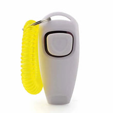 2 In 1 Pet Training Clicker in Grey