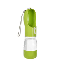 2-in-1 Pet Water Bottle and Food Dispenser in Green