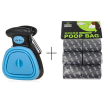 2-in-1 Poop Bag Holder & Picker in Blue with Poop Bag