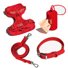 4-Piece Set Stylish Chest Harness in Bright Red 4 Set