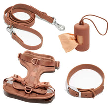 4-Piece Set Stylish Chest Harness in Brown 4 Set