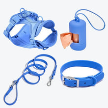 4-Piece Set Stylish Chest Harness in Light Blue 4 Set