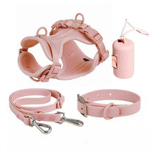 4-Piece Set Stylish Chest Harness in Pink 4 Set