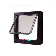 4-Way Locking Pet Flap Door in Black