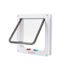 4-Way Locking Pet Flap Door in White