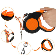 8M Retractable Dog Lead with Reflective Tape, product photo 3 of 4