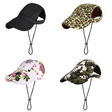 Alternate view of the Adjustable Dog Baseball Cap with Ear Holes