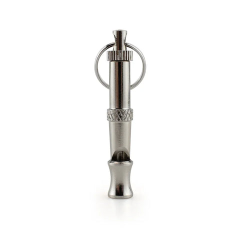Adjustable Dog Whistle for Training in Silver