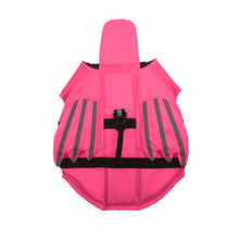 Adjustable Life Jacket for Dogs in Rose Red