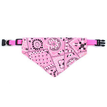 Adjustable Pet Collar Scarf in Pink