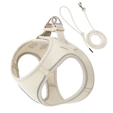 Adjustable Reflective Harness for Pets in Off-white