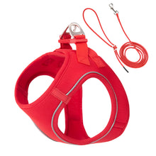 Adjustable Reflective Harness for Pets in Red