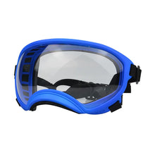 Adjustable Strap Dog Pet Glasses in Blue Transparent