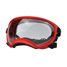 Adjustable Strap Dog Pet Glasses in Red Transparent