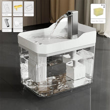 Auto-Filtering Cat Water Fountain with Pump in White