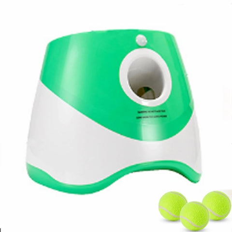 Automatic Ball Throwing Machine for Pets in Green