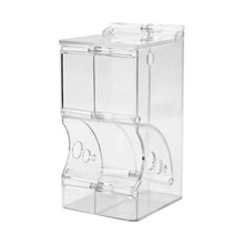 Clear automatic small pet food dispenser