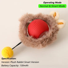 Automatic Rolling Ball with Tail in Red Plush Ball