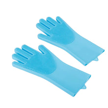 Bath Brush Pet Massage Gloves in Blue-160g