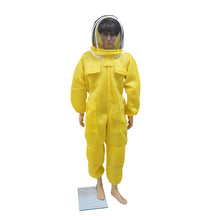 Bee Keeper Full Body Protective Suit in Fencing Hat Yellow
