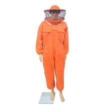 Bee Keeper Full Body Protective Suit in Round Hat Orange