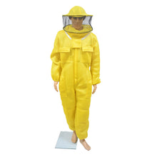 Bee Keeper Full Body Protective Suit in Round Hat Yellow