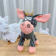 Bite Resistant Donkey Shape Pet Toy in Cow
