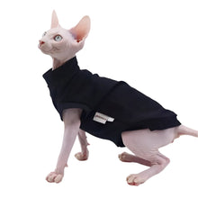 Black Cotton Coat for Sphynx, product photo 4 of 5