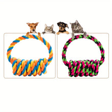Alternate view of the Braided Pull Ring Rope Toy For Dogs