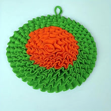 Brain Stimulating Pet Snuffle Mat in Green with Orange