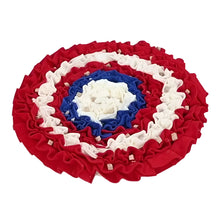 Brain Stimulating Pet Snuffle Mat in Red Blue and White