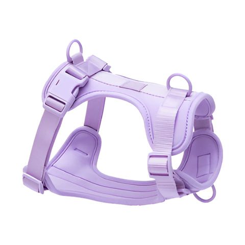 Purple adjustable dog harness