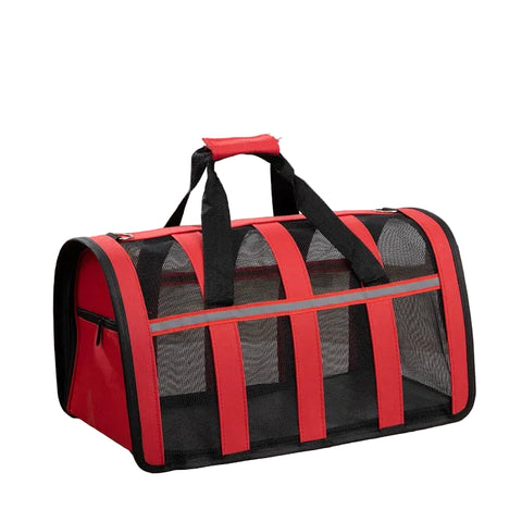 Breathable Outing Bag For Pets in Red