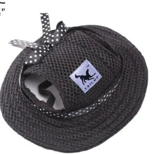Breathable Pet Sun Hat in Black