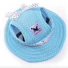 Breathable Pet Sun Hat in Blue
