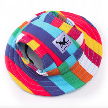 Breathable Pet Sun Hat in Striped