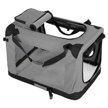 Breathable Pet Travel Cage in Gray