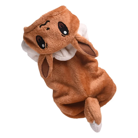 Brown fleece hoodie costume