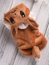 Brown fleece costume hoodie