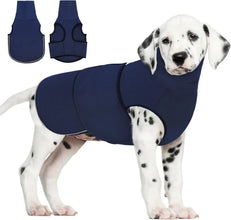Calming Jacket with Hoodie for Dogs in Navy blue