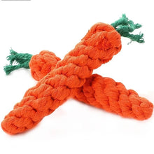 Alternate view of the Carrot Shaped Cotton Rope Chew Toy