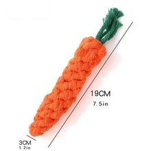 Carrot Shaped Cotton Rope Chew Toy, product photo 7 of 8