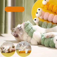Alternate view of the Cat Plush Caterpillar Chew Toy