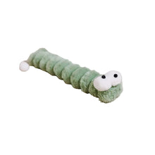 Cat Plush Caterpillar Chew Toy in Green
