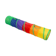 Multicoloured foldable cat tunnel